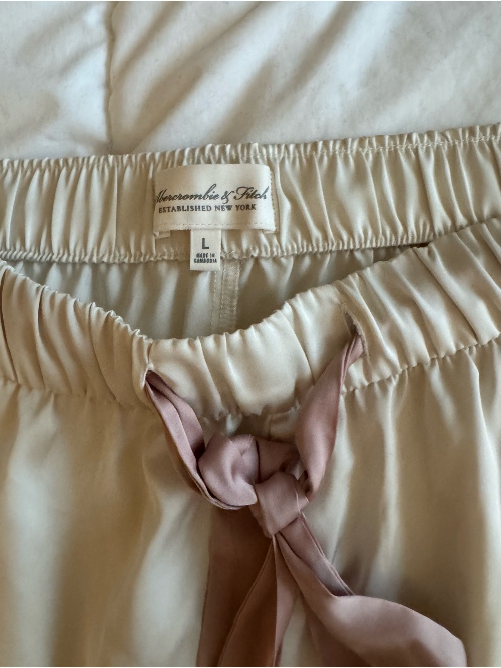 Abercrombie Silky  Lace-Trim Sleep Shorts